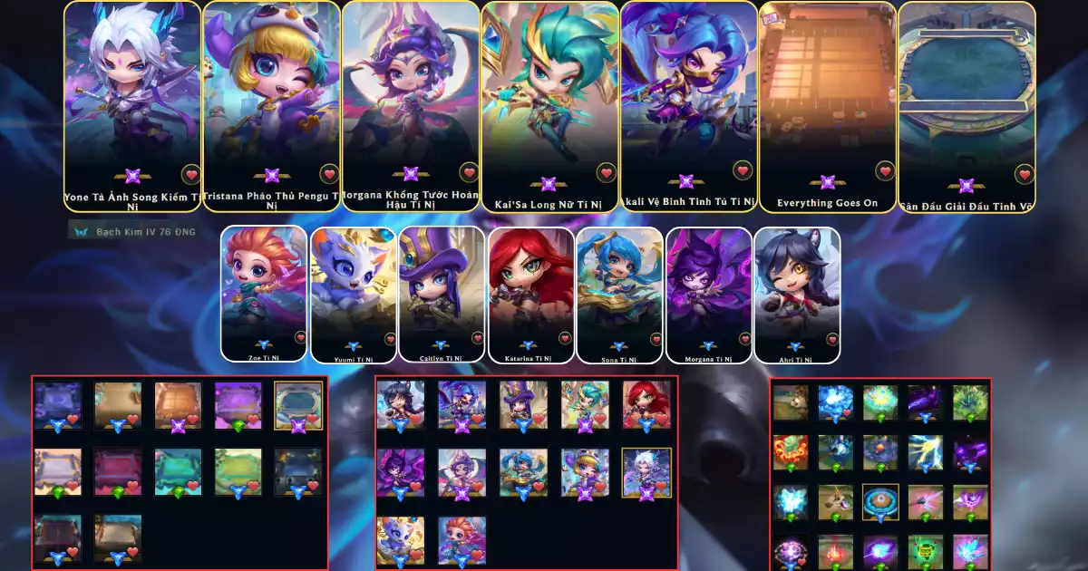 5 pet tím + 2 sàn đấu - tinh võ hiếm